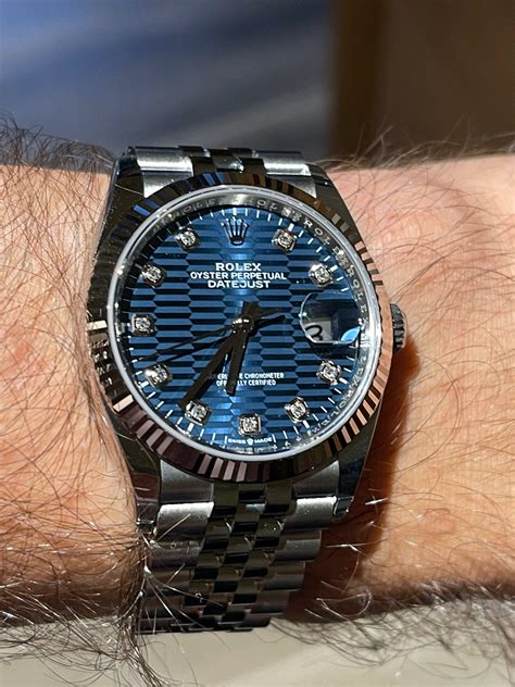 rolex datejust 36 blue fluted motif jubilee 2021|Rolex Datejust 36 price.